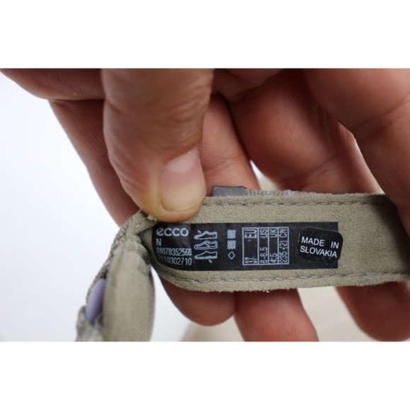 ECCO X-Trinsic Women's Size 37 Sandals Flat Green White Open Toe Outdoor - Picture 3 of 9